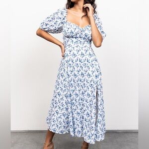 NWT Baltic Born Gwen Smocked Midi Dress